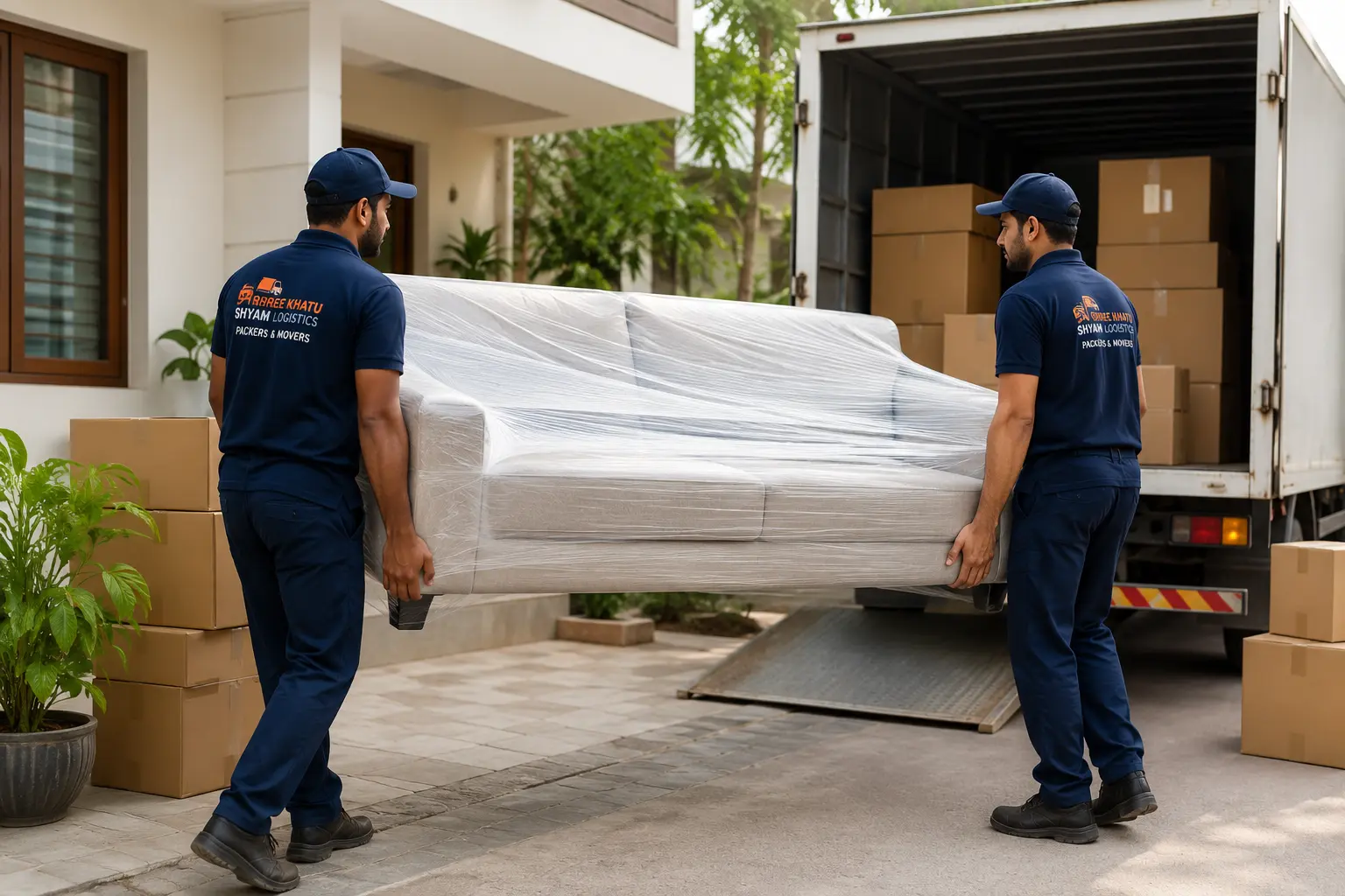 Shree Khatu Shyam Logistics Packers and Movers team at work
